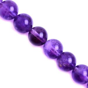 Amatista Bola 6mm 36cm aprox  (1 tira)