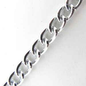 Cadena de Alumino A014 1.6x6x9 Plateada (1 mts)