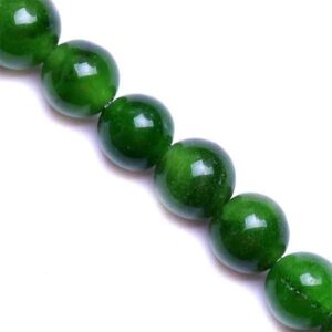Jade Bola 6mm Verde 37cm aprox.  (1 tira)
