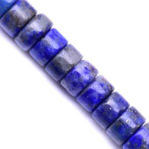 Lapislazuli Rondel Plano 2x4mm 37cm aprox. (1 tira)
