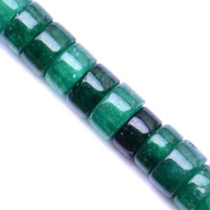 Jade Rnd Plano 2x4mm Verde 37cm aprox.  (1 tira)