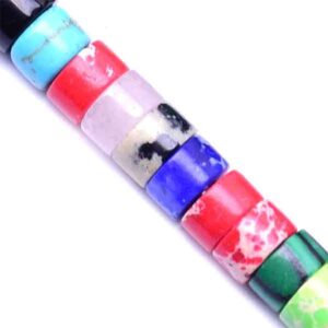 Piedras Varias Rnd Plano 2x4mm 38cm aprox (1 tira)