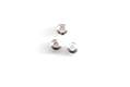 Cuenta lisa  4 mm Plateado (100 pzas)