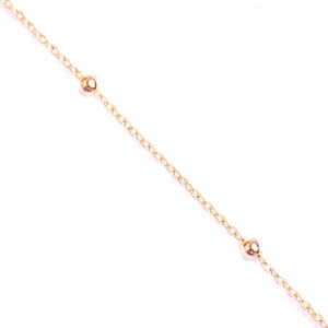 B. ORO 18K BCH032 Cadena con Bola- 46cm aprox (1 grm)