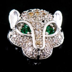 08-01 Micropave Cuenta Cara Lobo 11mm Rodio (1 pza)