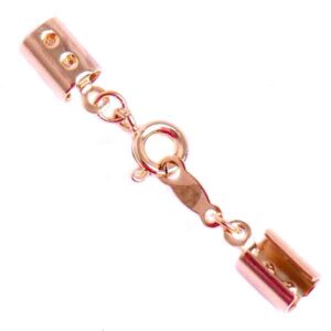 CBR24 Chapa de Oro 18K Broche con terminales 40mm (2 pzas)