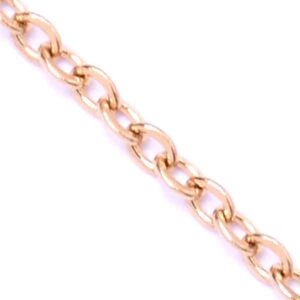 Acero Inox Cadena Argolla 0.4x1.6mm (1 mto)