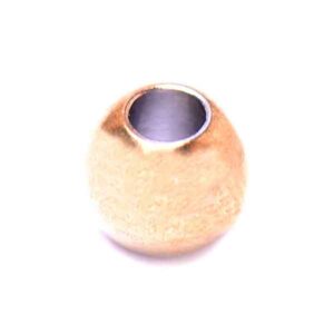 Acero Bola Lisa 4mm Dorado (10 pzas)