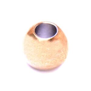 Acero Bola Lisa 6mm Dorado (10 pzas)