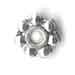 CU.17 Pewter PA Cuenta Roseta grande 6mm- 60 pzas aprox (10 grms)