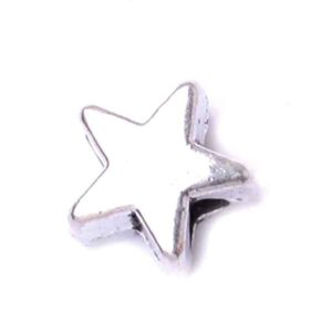 CU. Pewter PA Cuenta Estrella 5mm (10 pzas)