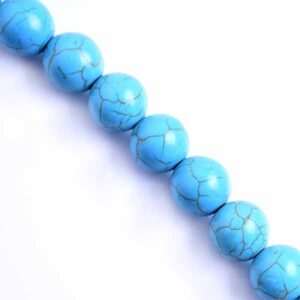 02- Howlita Bola 6mm Azul 37cm aprox. (1 tira)