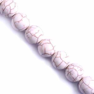 02- Howlita Bola 6mm Blanca 37cm aprox. (1 tira)