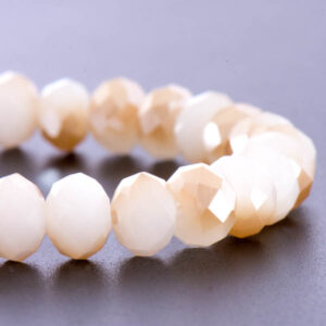 Cristal Rondel Fac. 6mm D-071 Beige/Champagne 41cm aprox.(1 tira)