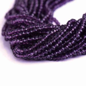 Cristal Rondel Fac. 6mm D-014 Morado 41cm aprox.(1 tira)