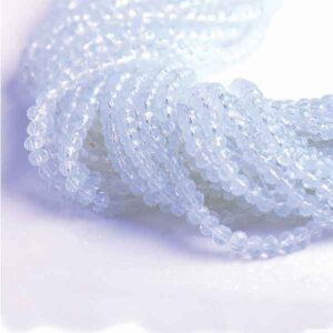 Cristal Rondel Fac. 4mm D-138 Opal Cristal 42cm aprox. (1 tira)
