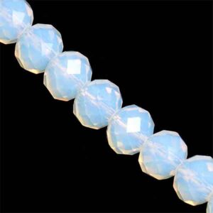 Cristal Rondel Fac. 2mm D138 Opal Crystal 40cm aprox. (1 tira)