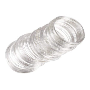 Aro de memoria para pulsera plateado 60mm (1 grm)