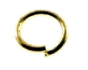 Argolla .9x8mm sencilla Dorado- 130pzas aprox (15 pzas)