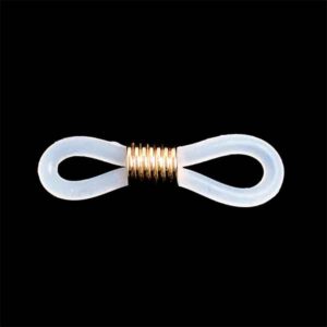 Portalentes  Dorados/Transparentes 21mm  (4 pzas)