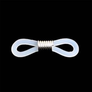 Portalentes  Plateados/Transparentes 21mm  (4 pzas)