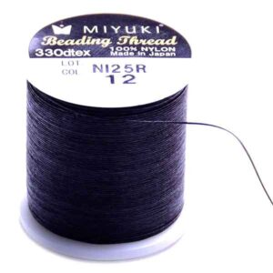 MBT-12 Miyuki- Cordon Nylon Negro 50m (1 pza)