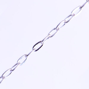 PLATA .925 PCH Cadena Cuadro Ingles 2x3mm- 23cm aprox (1 grm)