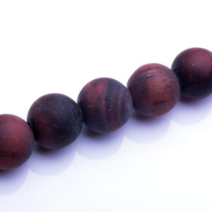 Ojo de Tigre Rojo Mate Bola-6mm 37cm aprox. (1 tira)
