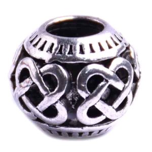 CU Pewter PA Cuenta Nudo 11mm (2 pzas)
