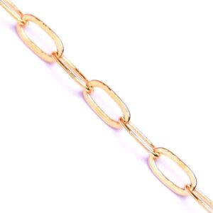 B.ORO 18K BCH047 Cadena Rectangulo 2x4.1-26 cm aprox (1 grm)