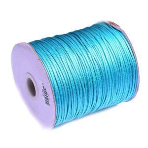 Rollo Cordon Encerado 1.5 aprox 150 mts - Turquesa(1 rollo)