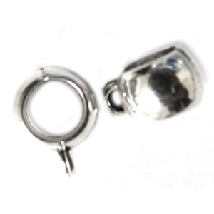 CU.80 Pewter PA Cuenta Lisa Argolla 8mm (9 pzas)