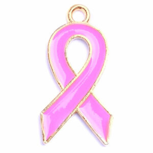 Dije Esmalte Lazo 25mm- Rosa Fuerte  (1 pza)