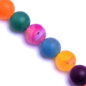 02-05 Agata Mix Mate Bola 6mm  37cm aprox.(1 tira)