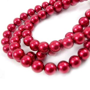 Cristal Perla 4mm 23-Rojo 41cm aprox. (1 tira)