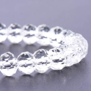 Cristal Rondel Fac. 10mm D01-Cristal 41cm aprox (1 tira)
