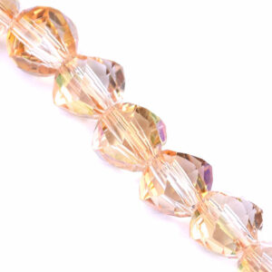 03-05 Rosenthel Cristal Multifacetas 8mm Golden 20cm aprox. (1 tira)