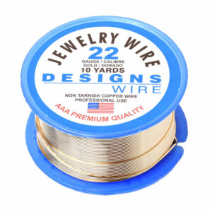 Alambre Designs Wire Dorado #22 0.6mm (9.10m aprox) (1 pza)