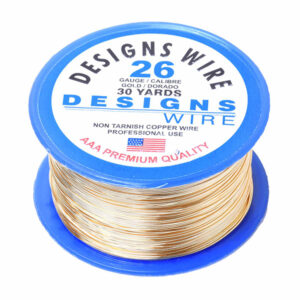 Alambre Designs Wire Dorado #26 0.38mm (26m aprox) (1 pza)