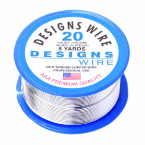 Alambre Designs Wire Plateado #20 0.8mm (7.30m aprox) (1 pza)