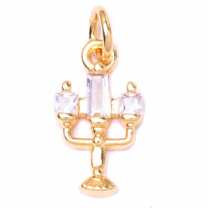 Micropave 05B Dije Candelabro 10mm Dorado (1 pza)