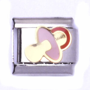 Acero Charm Italiano Chupon 9mm (1 pza)