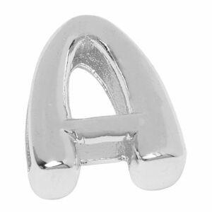 Baño Plata Letra Transversal Inflada A - 14mm (1 pza)