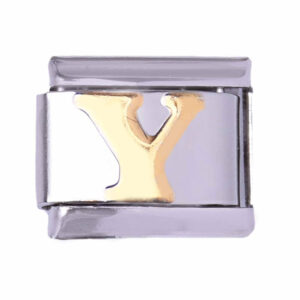 Acero Charm Italiano Letra Y - 9mm  (1 pza)
