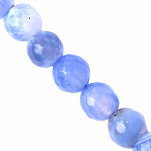 Agata Bola Fac.8mm Azul- 36cm aprox (1 tira)
