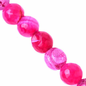 Agata Bola Fac.8mm Fiusha - 36cm aprox (1 tira)