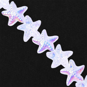Cristal Estrella Mar Cristal AB 15mm- 19cm aprox (1 tira)