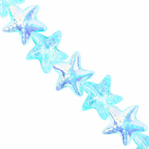 Cristal Estrella Mar Aqua AB 15mm- 19cm aprox (1 tira)