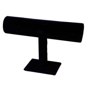 Exhibidor Pulsera Terciopelo Negro 1 Nivel 13.3x5x12cm (1 pza)