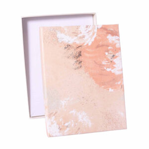 Caja Regalo Collar 12x16x3cm Flores Beige (1 pza)